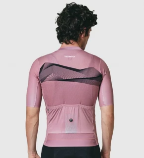 PISSEI Maillot Manga Corta Hombre Tempo rosa