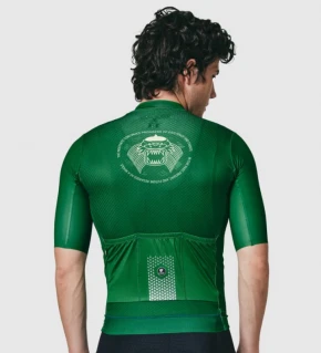 PISSEI Maillot Manga Corta Hombre Tempo Animal verde