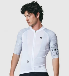 PISSEI Maillot Manga Corta Hombre Tempo Sistema Solar blanco