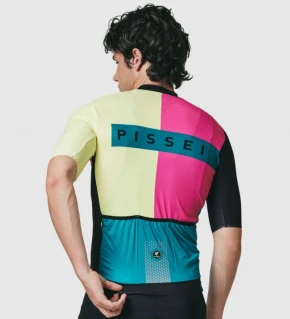 PISSEI Maillot Manga Corta Hombre Tempo Surreal Geometric