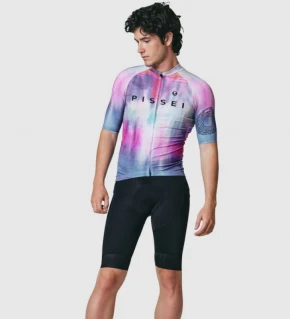 PISSEI Maillot Manga Corta Hombre Tempo Surreal Fade