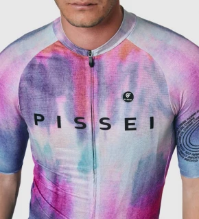 PISSEI Maillot Manga Corta Hombre Tempo Surreal Fade