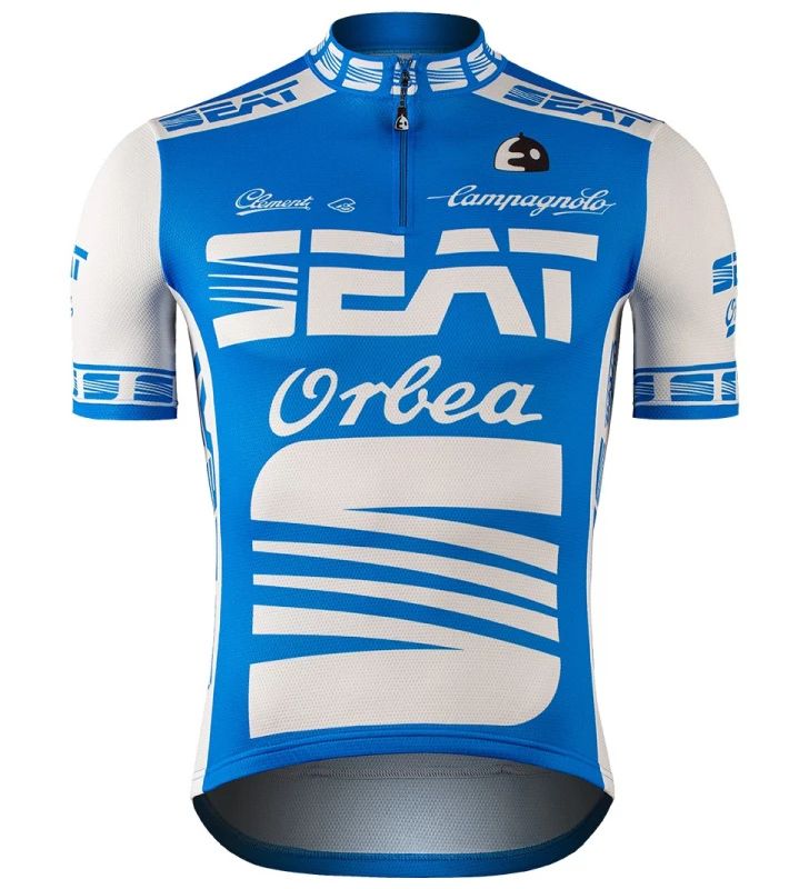 ETXEONDO Maillot Manga Corta Seat Orbea azul / blanco