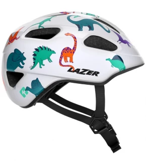 LAZER Casco Pnut Junior Dinosaurios blanco