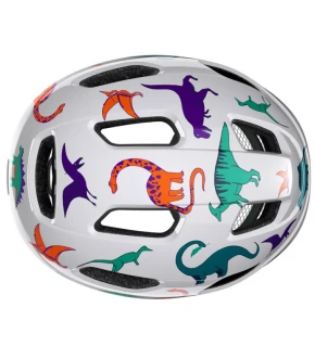 LAZER Capacete Pnut Junior Dinosaurs branco