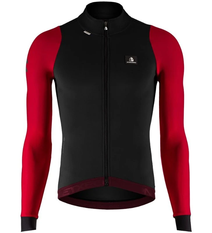 ETXEONDO Casaco Gor 76 Gore-Tex Windstopper preto / vermelho