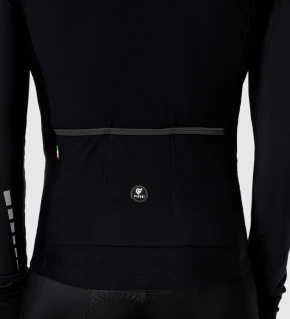 PISSEI Maillot Manga Larga Hombre Monviso negro