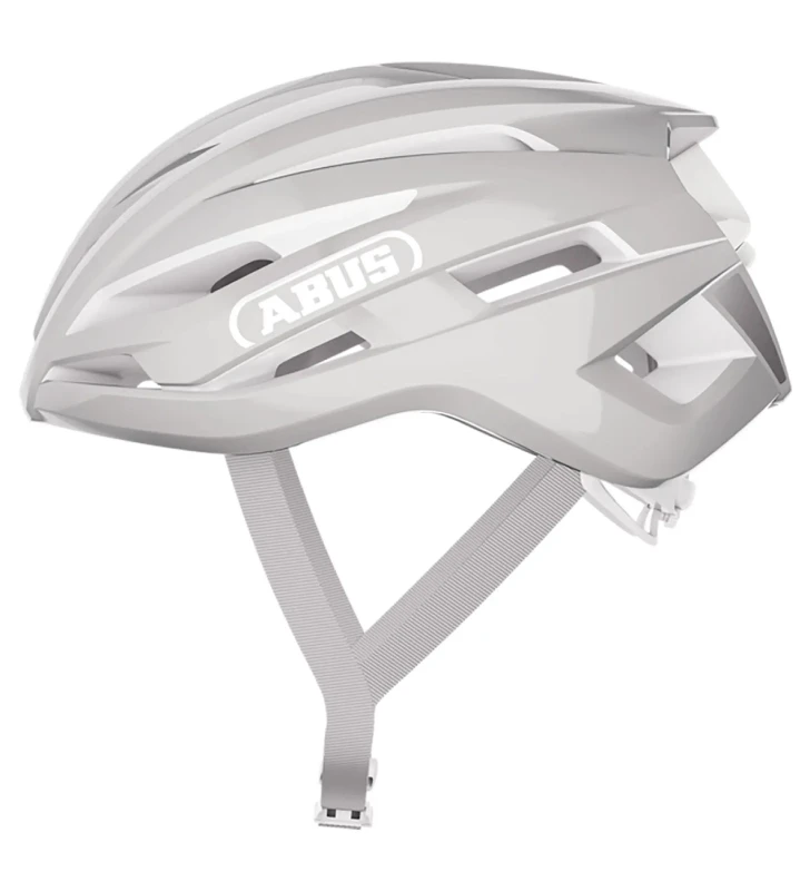 ABUS Capacete Estrada Stormchaser gris / blanco