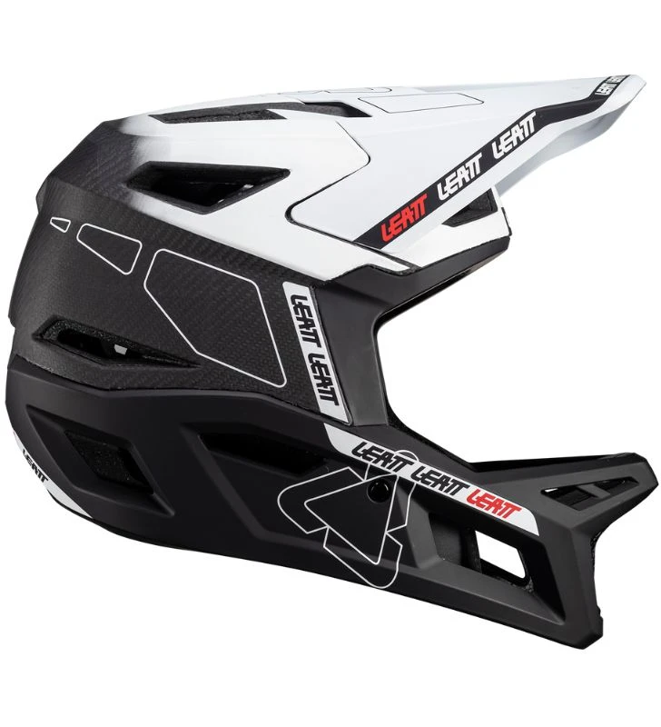 LEATT Capacete MTB Gravity 6.0 Carbon V24 Branco