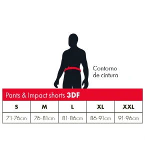 LEATT Pantalón Corto Impact 3DF 4.0 Negro