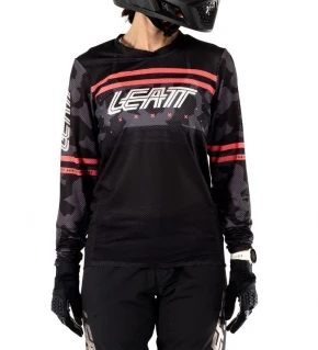 LEATT Camiseta MTB Gravity 4.0 Mujer Negro