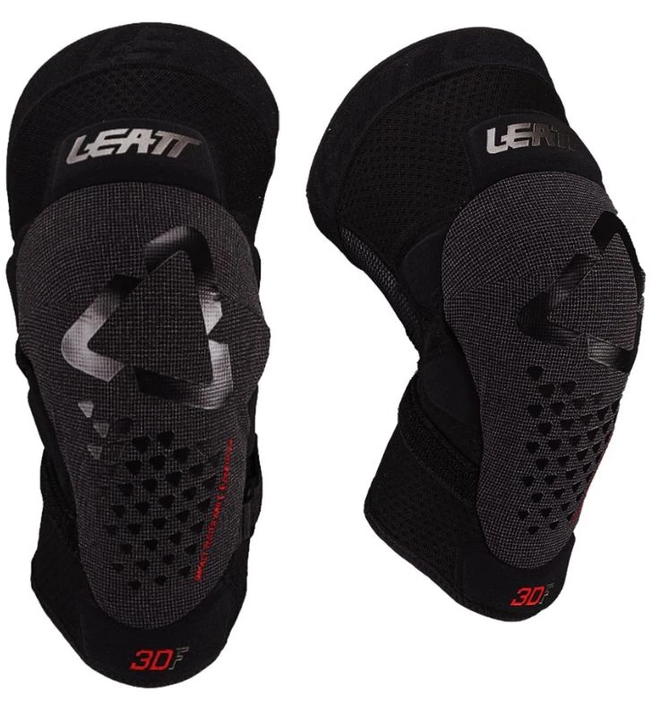 LEATT Joelheiras 3DF 5.0 Evo FastFit Preto